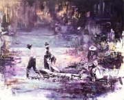 Der Fund_ 120 x 150 cm oil on canvas 2016 (series Error Codes)