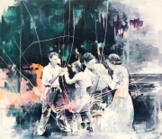 Hide & Seek 8 120 x 140 cm oil on canvas 2016