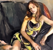 Martin Stommel "Portrait of a young Woman" 81 x 87 cm oil on canvas  2016