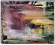 Florian Fausch "ohne Titel" 2018 oil, metal pigments, shellack on canvas, framed  40 x 50 cm