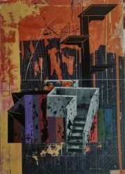 Juan Miguel Pozo "Panamericana" 140 x 100 cm acrylic on canvas 2020