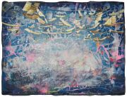 Andrea Damp “Fragen die ich mir stelle”, 60 x 80 cm, Öl und Acryl auf Leinwand, 2026