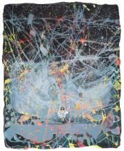 Andrea Damp “Invisible Signs”, 30 x 24 cm, Öl und Acryl auf Leinwand, 2026
