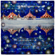 Andrea Damp, „Un wenn es wahr wäre“, 150 x 150 cm, Öl und Acryl auf Leinwand, 2026