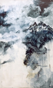 "Twin Peaks" 160 x 110 coil on paper  2020