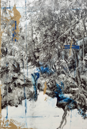 Follow the Path 117 x 79 cm oil on paper 2022