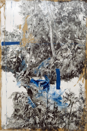 Hidden Path 117 x 79 cm oil on paper  2022