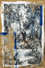 Traces 4  -  75 x 50 cm oil on paper 2022