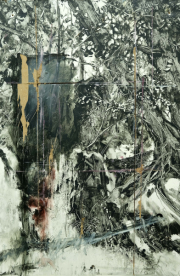 Traces 1  - 75 x 50 cm oil on paper 2022