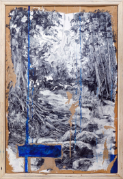 "Le sentier du Roi" 75 x 50 cm oil on paper 2022