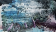 Seh-Stück 45 x 80 cm oil on canvas  2019