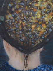 Samt  oil on canvas on wood  24 x 18 cm 2019