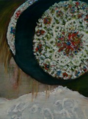 Schwarzwaldmädel  oil on canvas on wood  24 x 18 cm 2019
