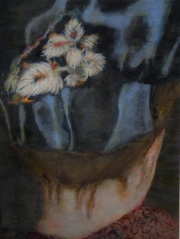 Taft   oil on canvas on wood  24 x 18 cm 2019