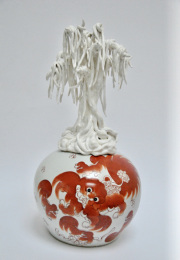 "Wabi-Sabi"  46 x 25 x 25 cm "Joy"  32 x 24 x 25 cm  ceramic object 2021