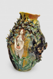 "Paradaidha 36 x  24 x 26 cm "Joy"  32 x 24 x 25 cm  ceramic object 2021