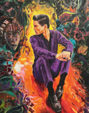 Armando Marino | Face to Face | oil on canvas | 100 x 80 cm 2023