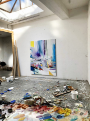 Florian Fausch studio view Dusseldorf Germany 2022