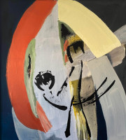 Hannah Jones - Aros - 98 x 108 cm acrylic inks on canvas 2022