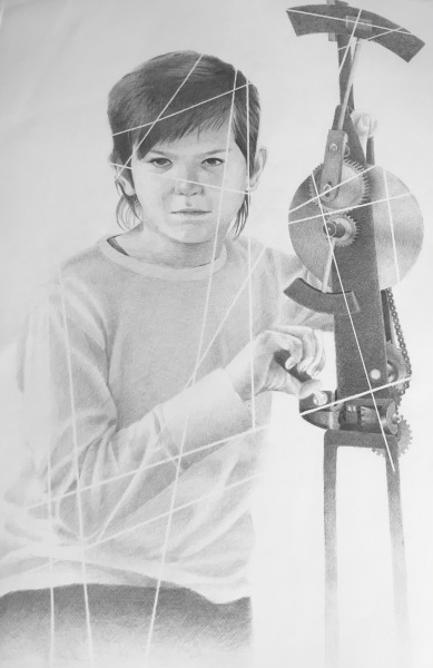 Juan Miguel Pozo Silencio I   graphit on paper 100 x 70 cm