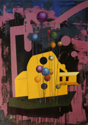 Juan Miguel Pozo "XX Anniversary" 140 x 100 cm acrylic on canvas 2021
