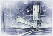 "Utopia #4539" 75 x 100 cm ink on paper 2021