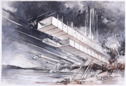 8 / 11 "Utopia #1838" 75 x 110 cm ink on paper 2021