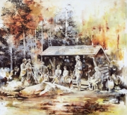 Lichtung 170 x 185 oil on canvas 2017 (series Error Codes)