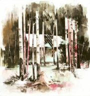 „Past Forward VI“ , Öl und Acryl auf Leinwand / oil and acrylic on canvas, 130 x 140 cm, 2015