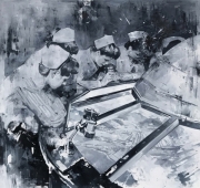 Utopia 03, 110 × 115 cm, oil on canvas, 2017