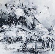 Utopia 02, 2017, oil on canvas, 185 x 190 cm