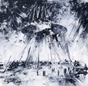 Utopia X 2018 oil on canvas 195 x 190 cm