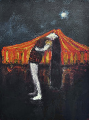 Big Top Acrobat acrylic on canvas 61 x 46 cm 2025