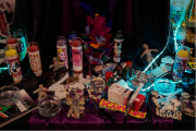 Ladies' Night Group Exhibition at Feinkunst Krueger, 03.06. - 24.06.2017 Installation: Charlie Boy und Celebrity Voodoo Altar Installation views by Martin Meiser