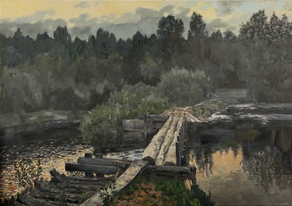 Armin Völckers "Wehr" (Prophet" 140 x 200 oil on canvas 2020