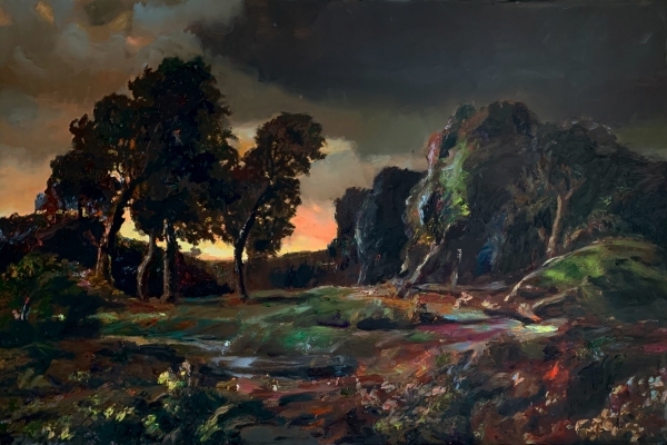 Armin Völckers "Storm" 90 x 135 cm oil on canvas 2020