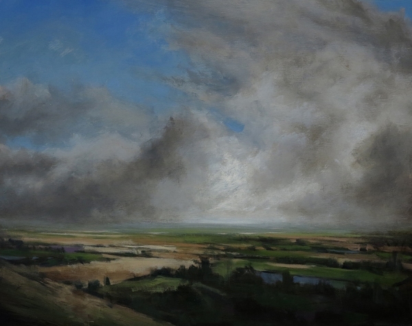 Maxwell Dunlop "Distant Storm" 40 x 50 cm oil on canvas 2020