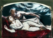 Martin Stommel  „Die Mitte der Nacht“ 140 x 190 cm oil on canvas 2020
