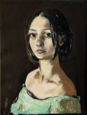 "Bildnis einer jungen Frau" 57 x 43 cm oil on canvas 2021