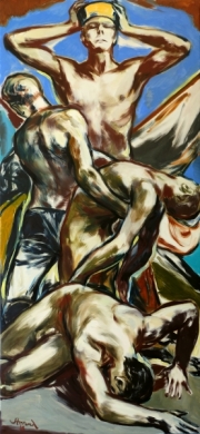 "Der Sieg"  oil on canvas 260 x 150 cm 2019