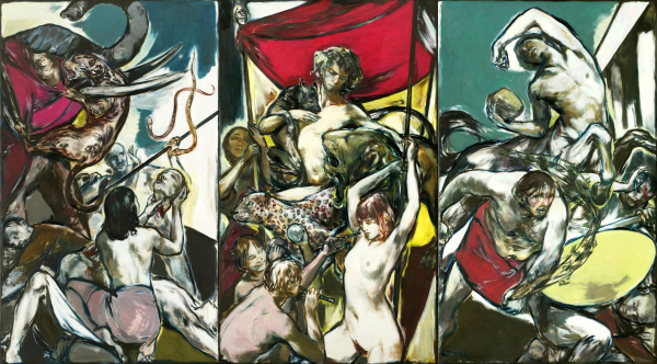 "Dionysos  Nikator" - 250 x 450 cm oil on canvas  2021