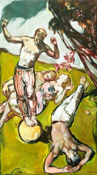 "Golden Gender" 250 x 140 cm oil on canvas  2019