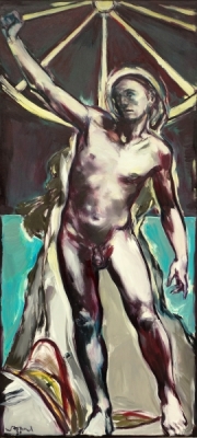 "Helios"  180 x 80 cm oil on canvas 2020