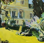 "Unser Garten"  60 x 60 cm oil on canvas 2019
