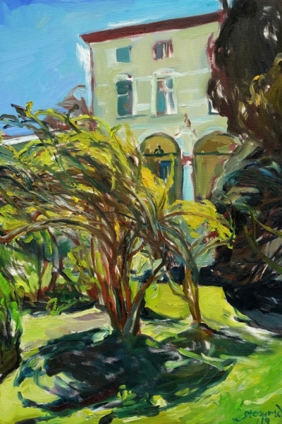 "Unser Garten II" 90 x 61 cm oil on canvas 2019