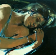 "Lucid Shadow"  50 x 50 cm oil on canvas 2019