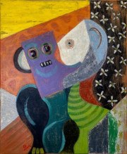 EXCHANGE OF IDEAS I oil on canvas 60 x 50 cm 2025