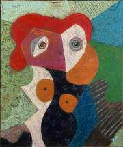 RED HAIR GIRL oil on canvas 60 x 50 cm 2024