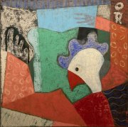 THE EMPOWERMENT-  oil on canvas 80 x 80 cm 2023