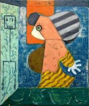 THE REGRETTED PREGNANCY oil on canvas 60 x 50 cm 2025